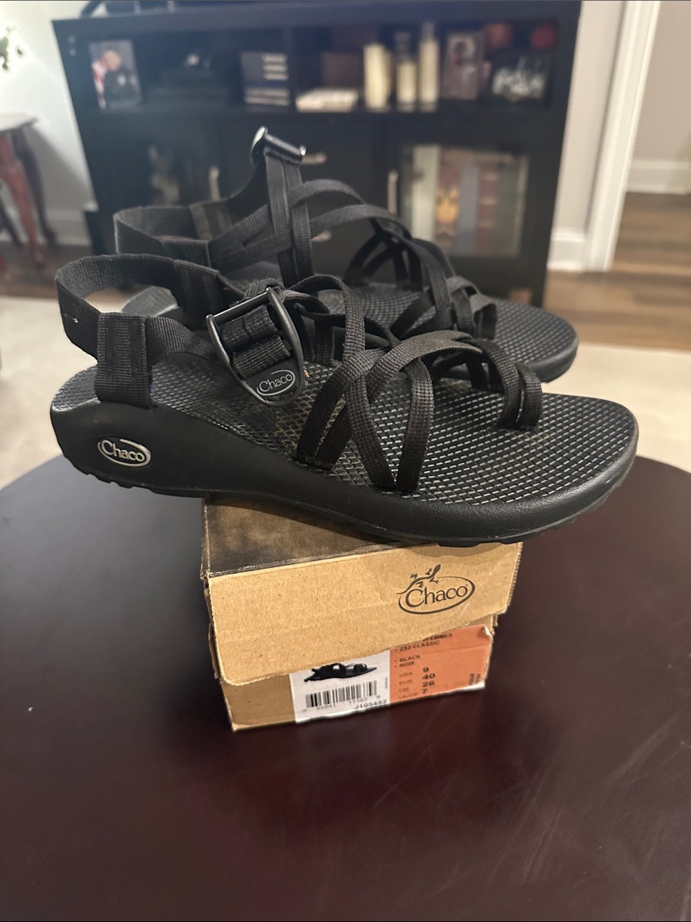 Chaco Women's Black Strappy Outdoor Sandals
